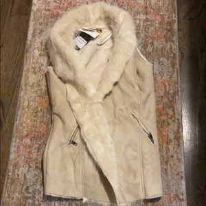 Faux fur vest new with tags